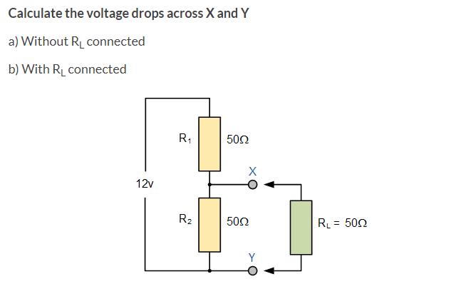 Question image for cal voltage acrosss cal voltage acrosss cal volta